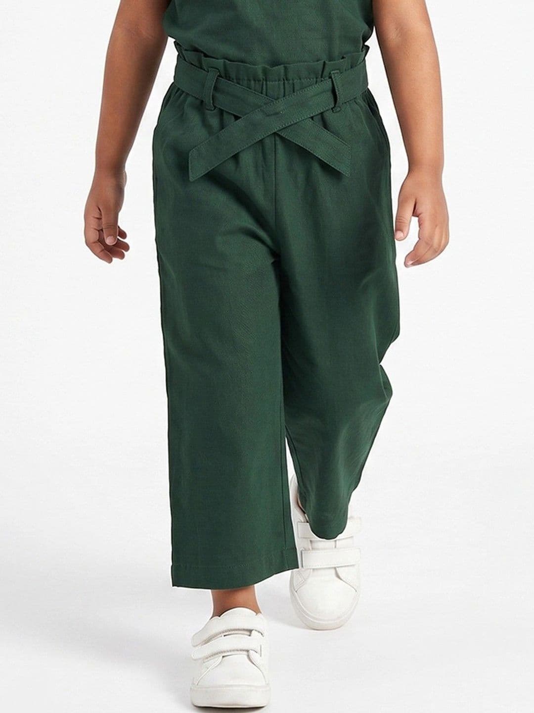 makemyfab Girls Linen Cropped Palazzos thumbnail 5