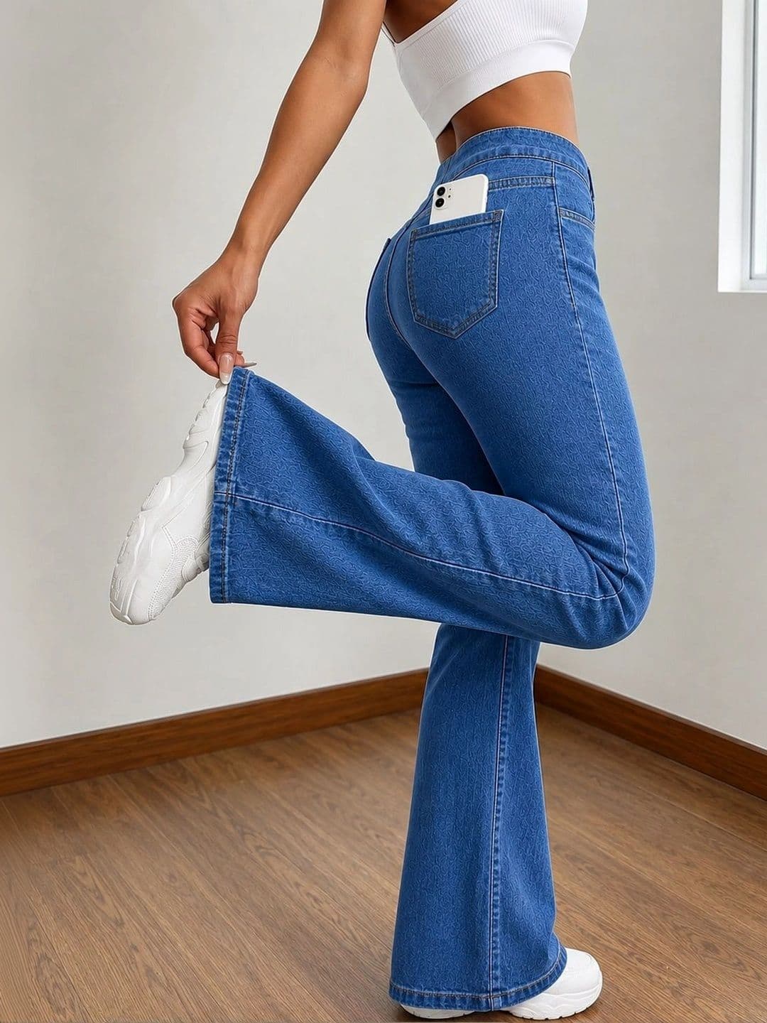 ADBUCKS Women Bootcut High-Rise Stretchable Jeans thumbnail 3