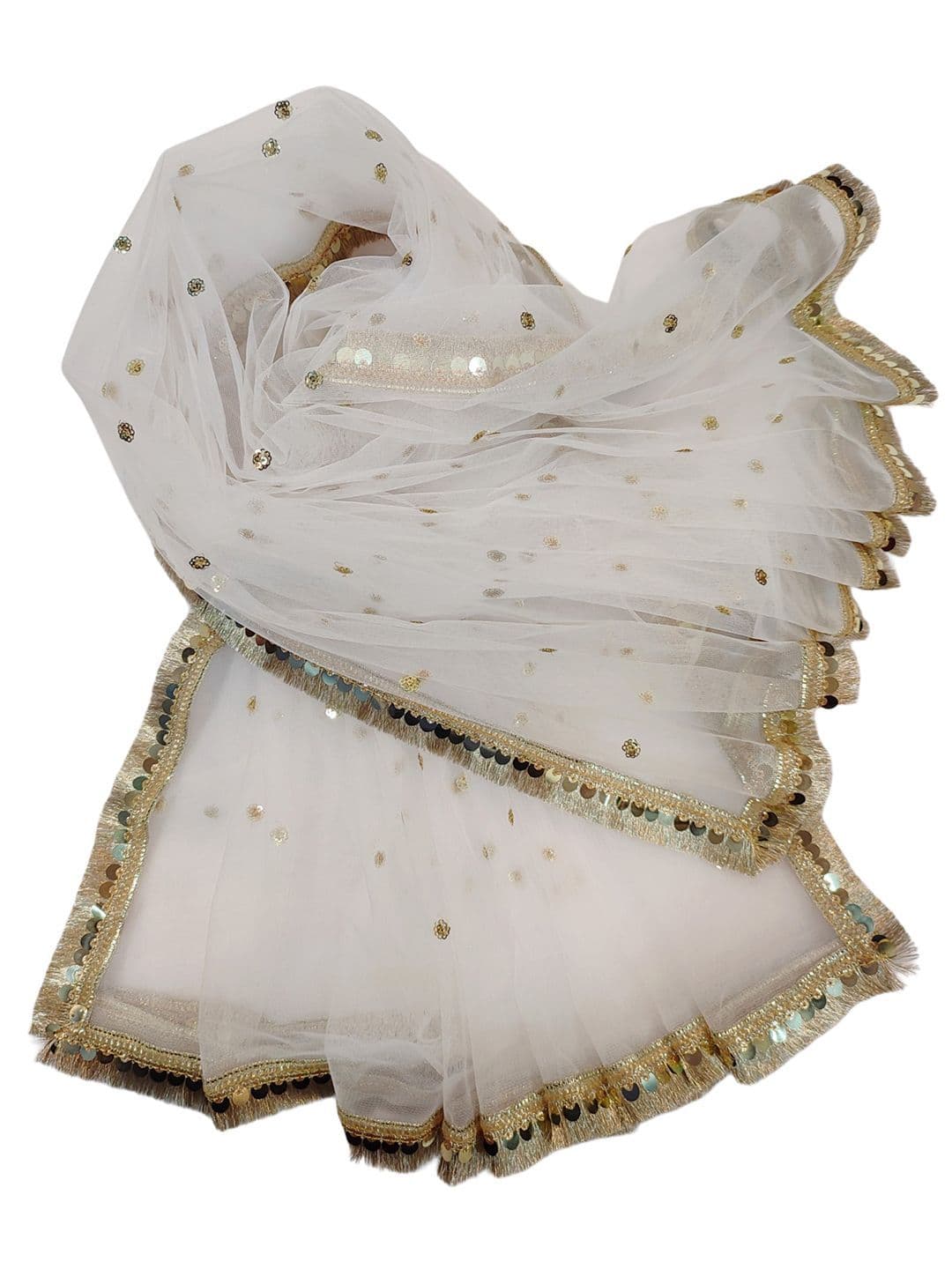 Navti Creations Embroidered Net Dupatta with Sequinned thumbnail 3