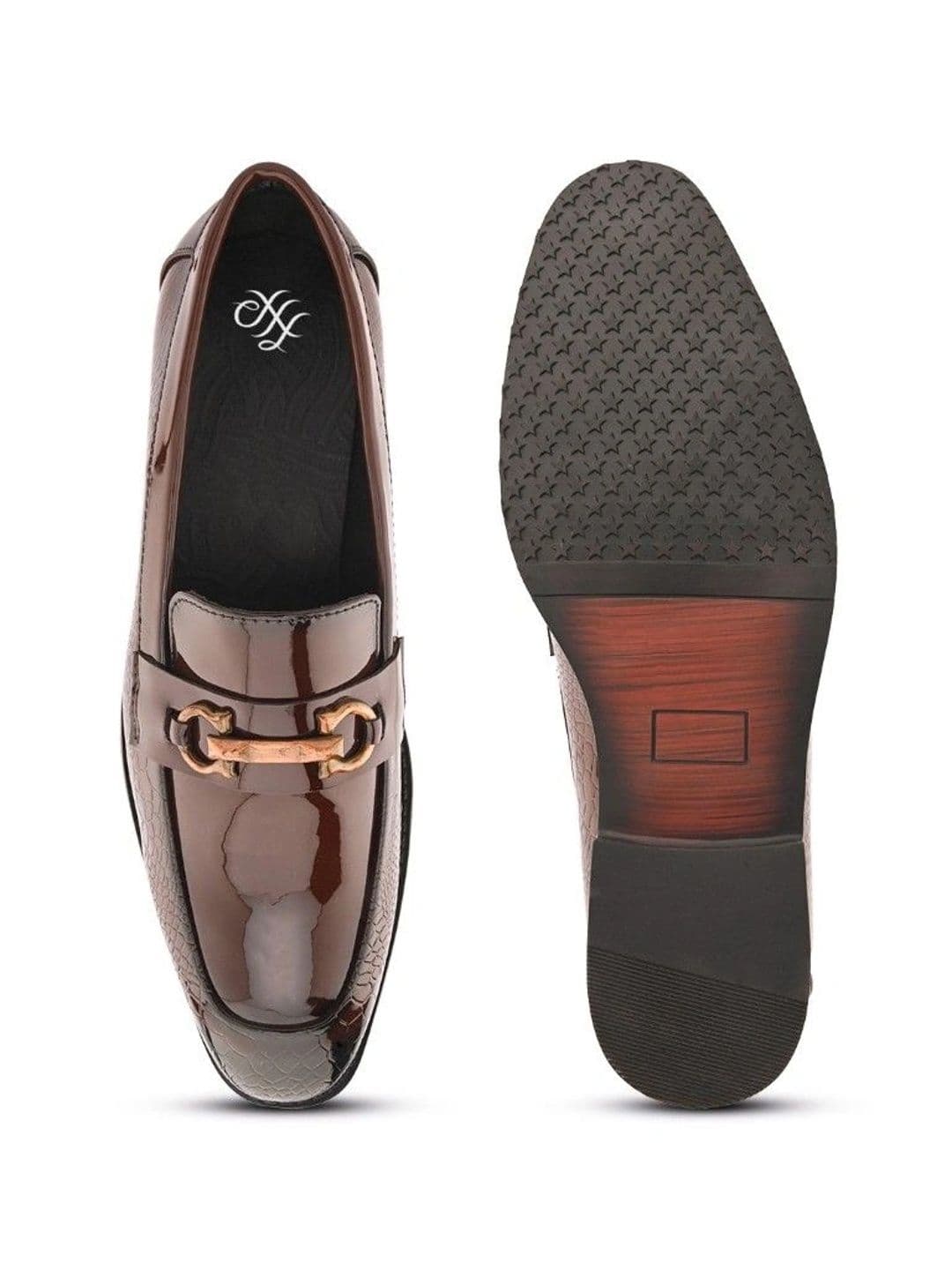 House of Pataudi Men Textured Loafers thumbnail 2