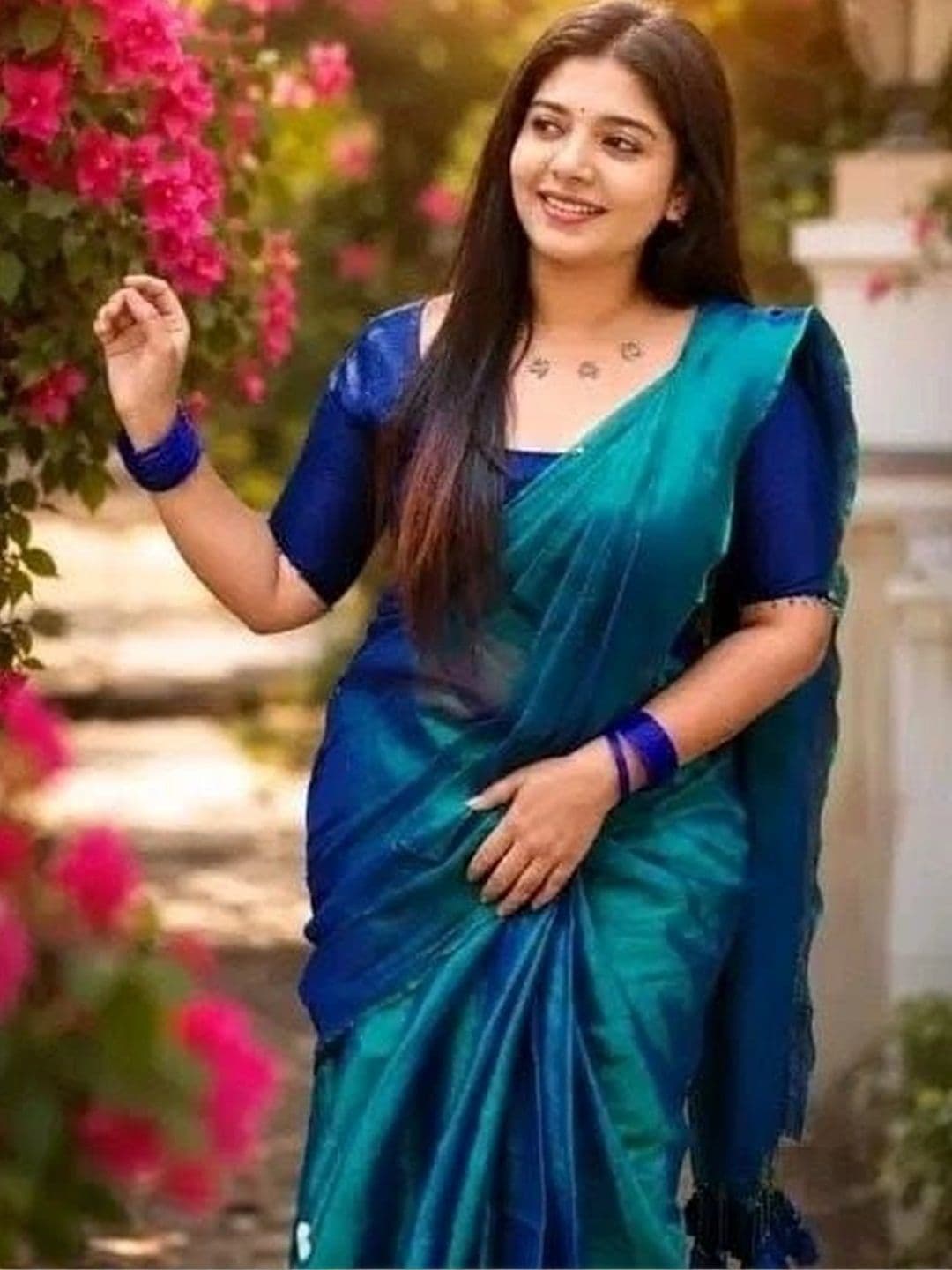KALINI Tissue Tussar Saree thumbnail 2