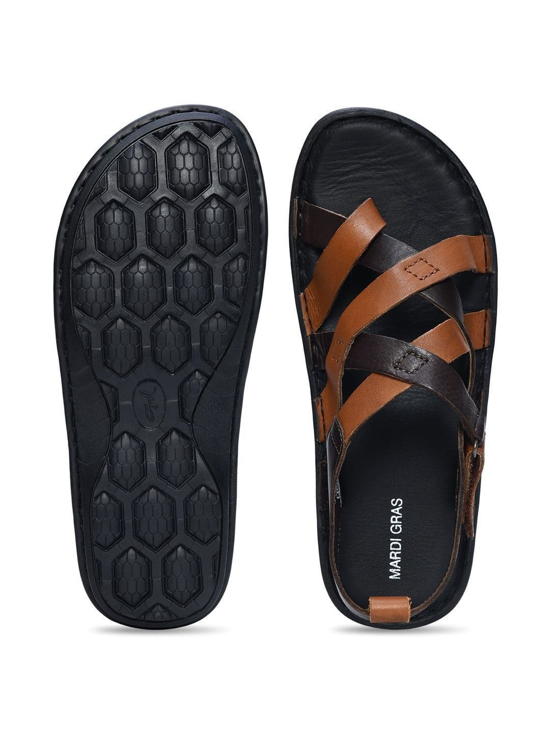 Mardi Gras Men Leather Gladiators Sandals thumbnail 3