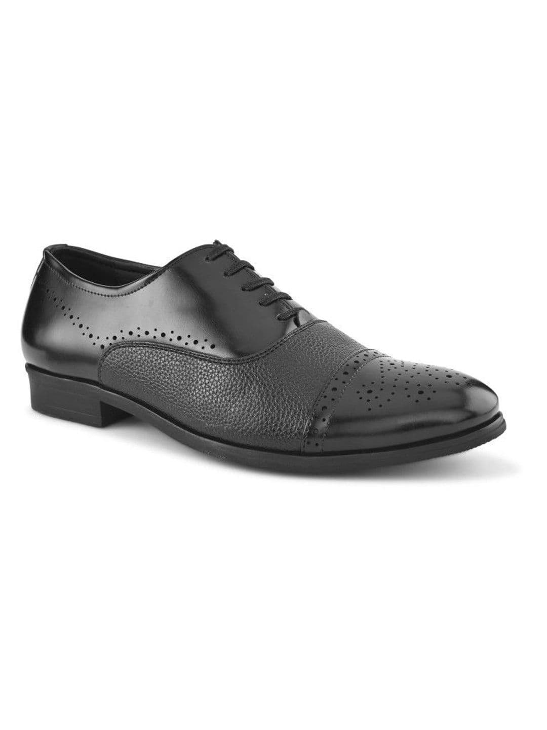 INVICTUS Men Textured Round Toe Lace-Ups Formal Oxfords Shoes thumbnail 4