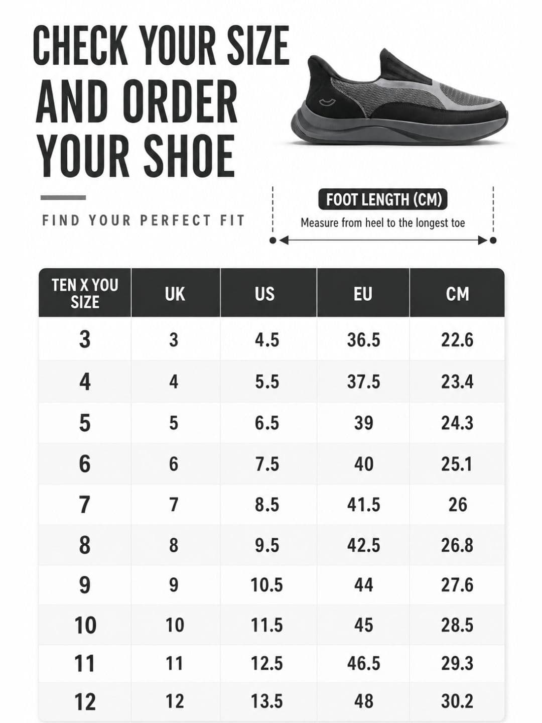 Ten x You Unisex Zenflo Arch Support Walking Slip On Shoes thumbnail 6