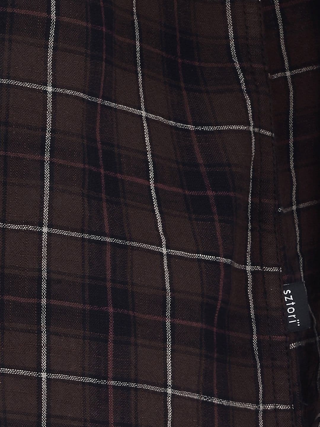 Sztori Plus Size Checked Casual Shirt thumbnail 8