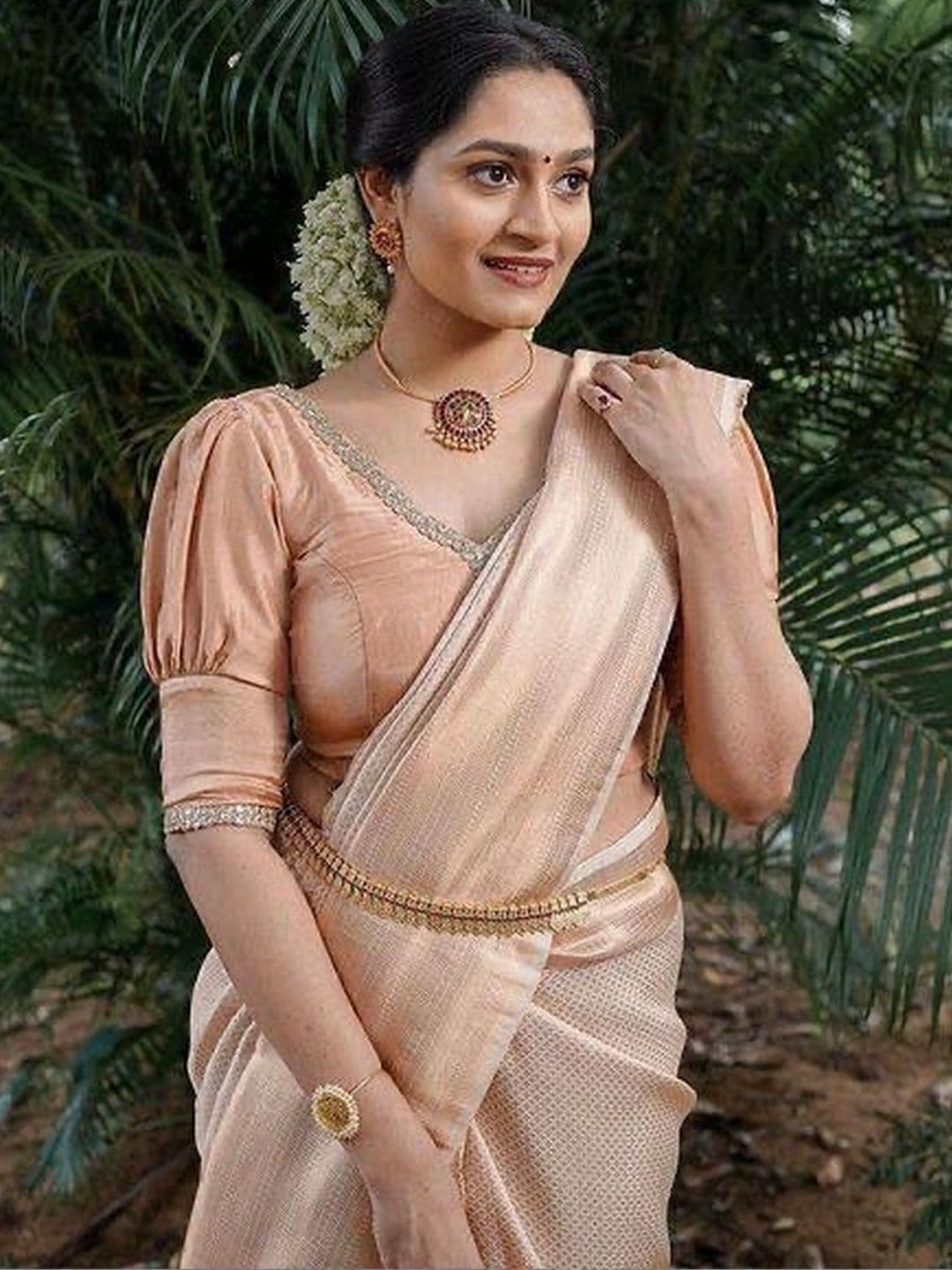 revika Woven Design Art Silk Designer Kanjeevaram Saree thumbnail 4