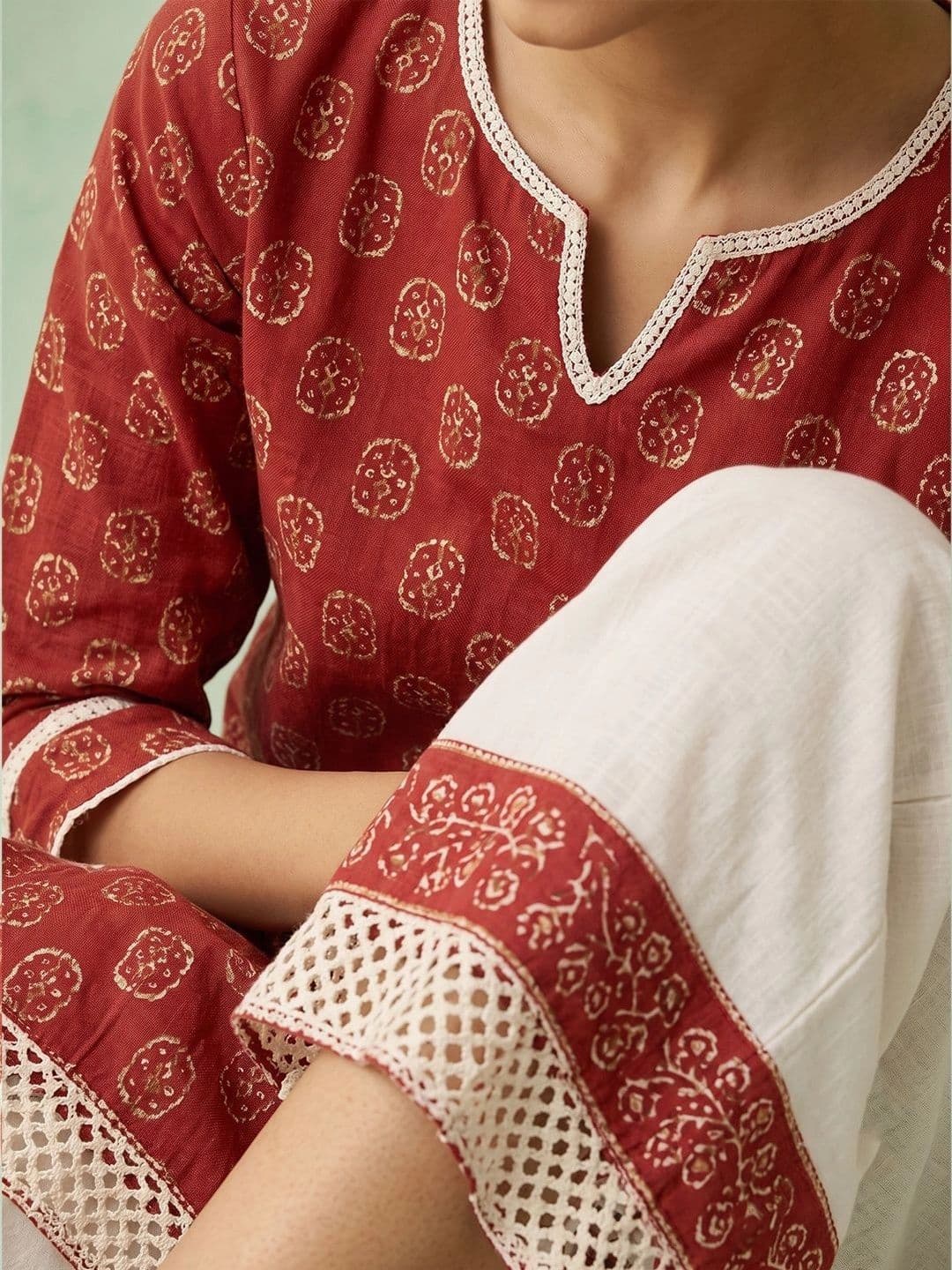 AADVIKA Women Ethnic Motifs Printed Kurta thumbnail 2