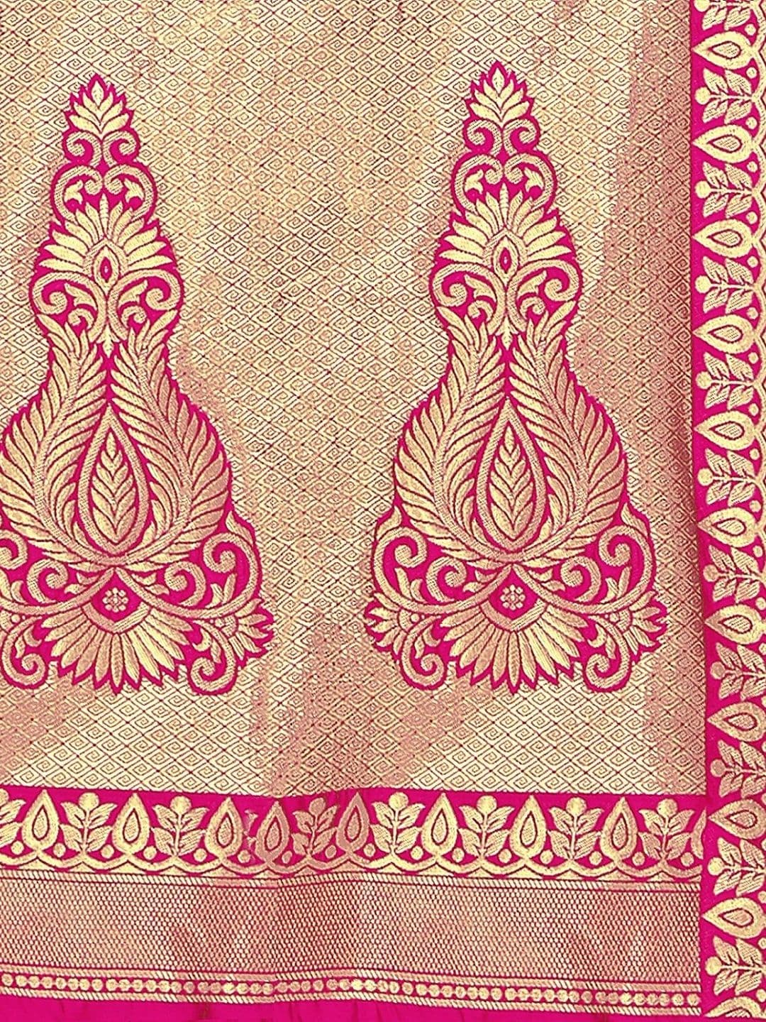Sangria Woven Design Zari Silk Blend Designer Banarasi Saree thumbnail 2