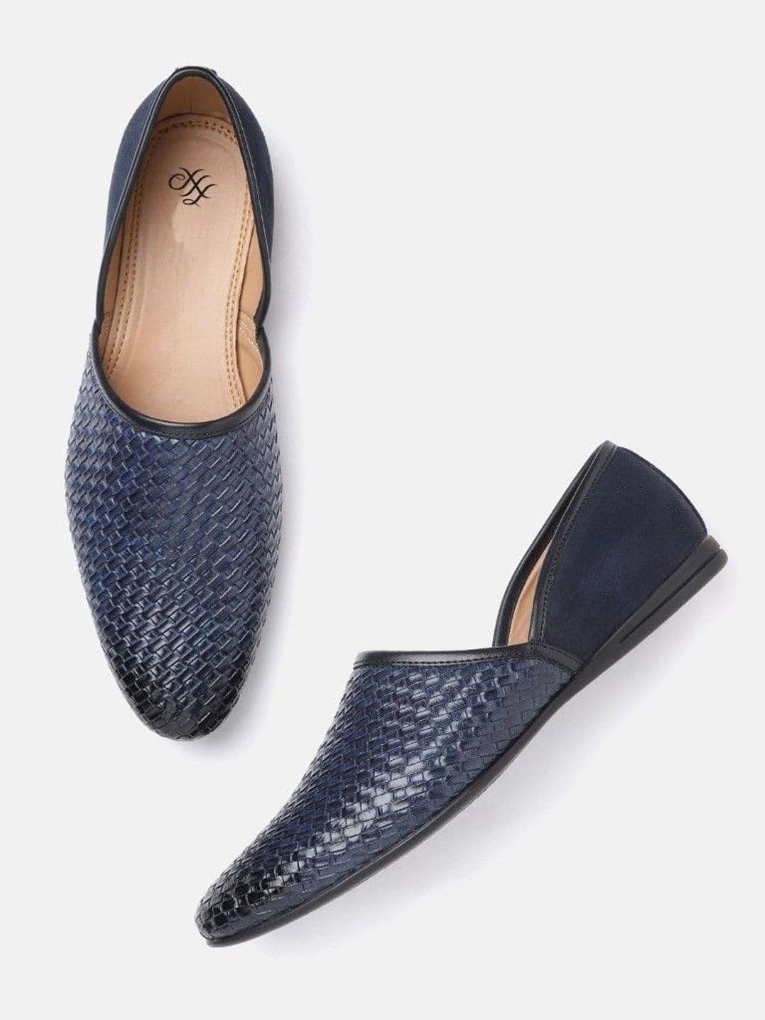 House of Pataudi Men Woven Design Loafers thumbnail 5