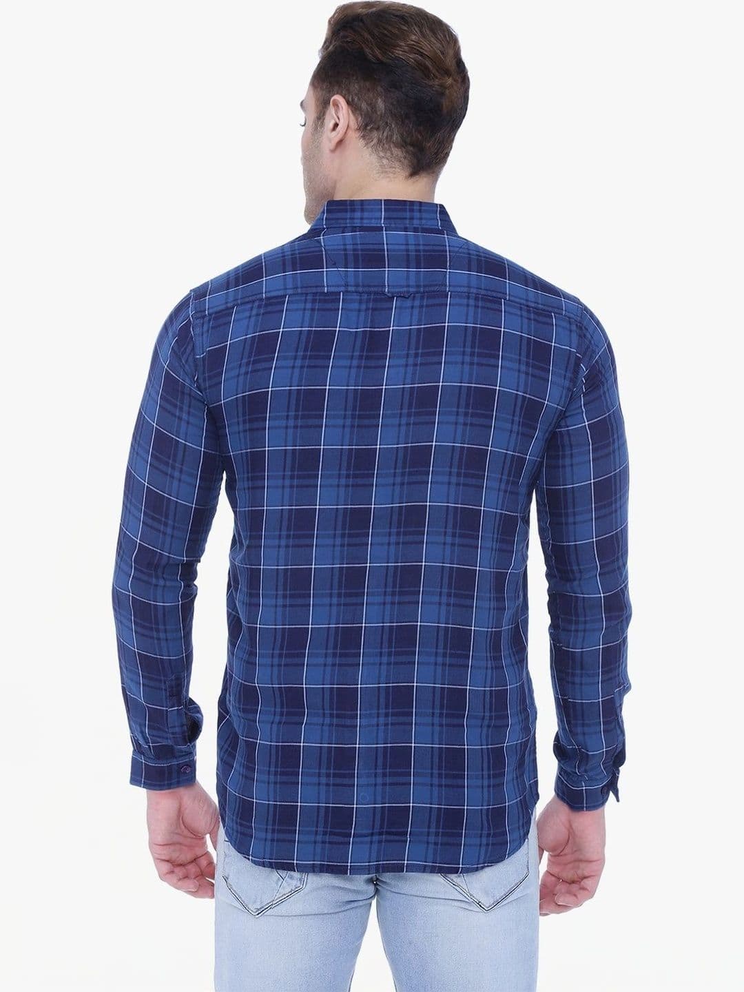 Kuons Men Classic Tartan Checks Checked Casual Shirt thumbnail 4
