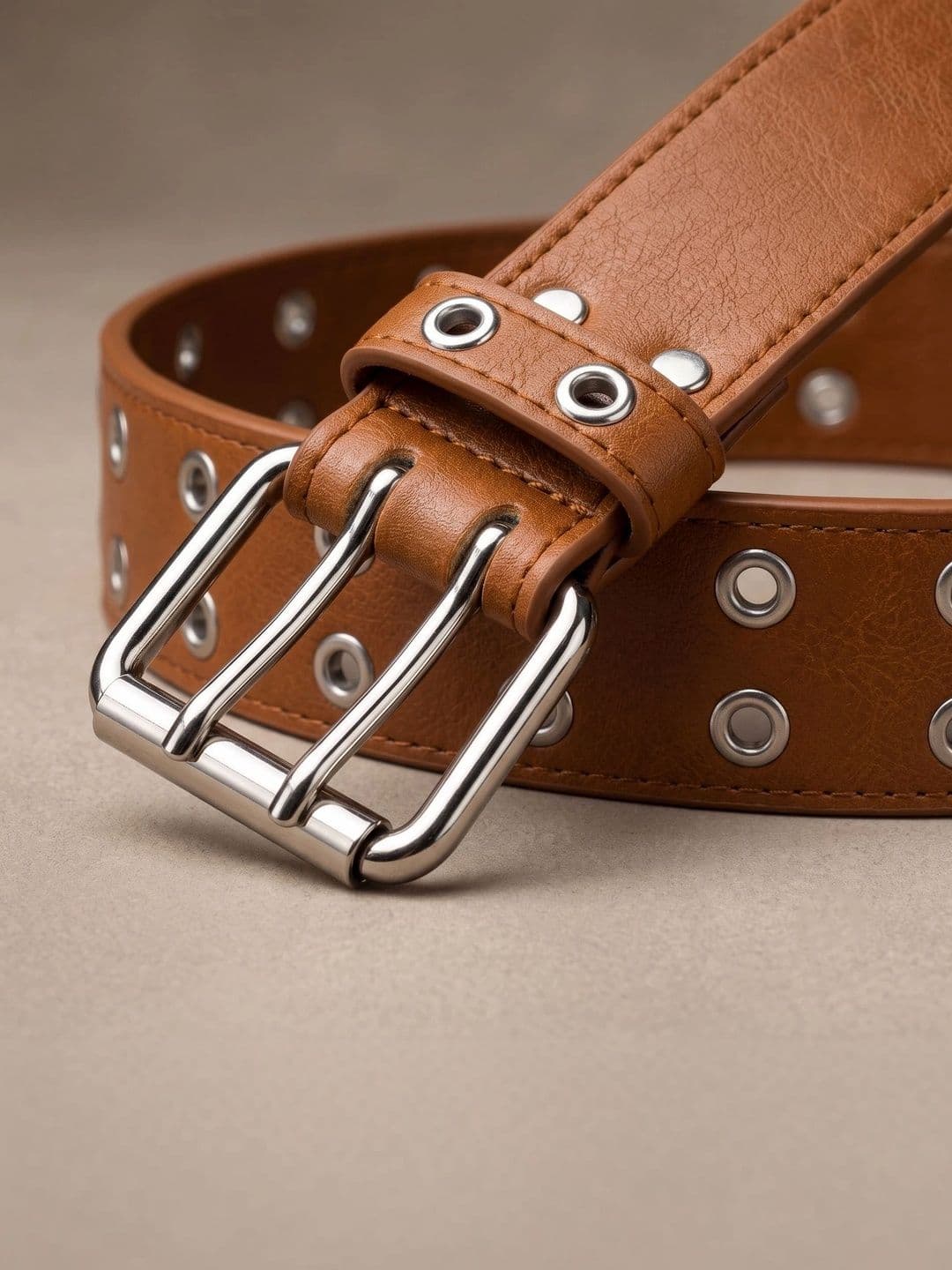 DEL ROSKOSH Men Embellished PU Belt thumbnail 3