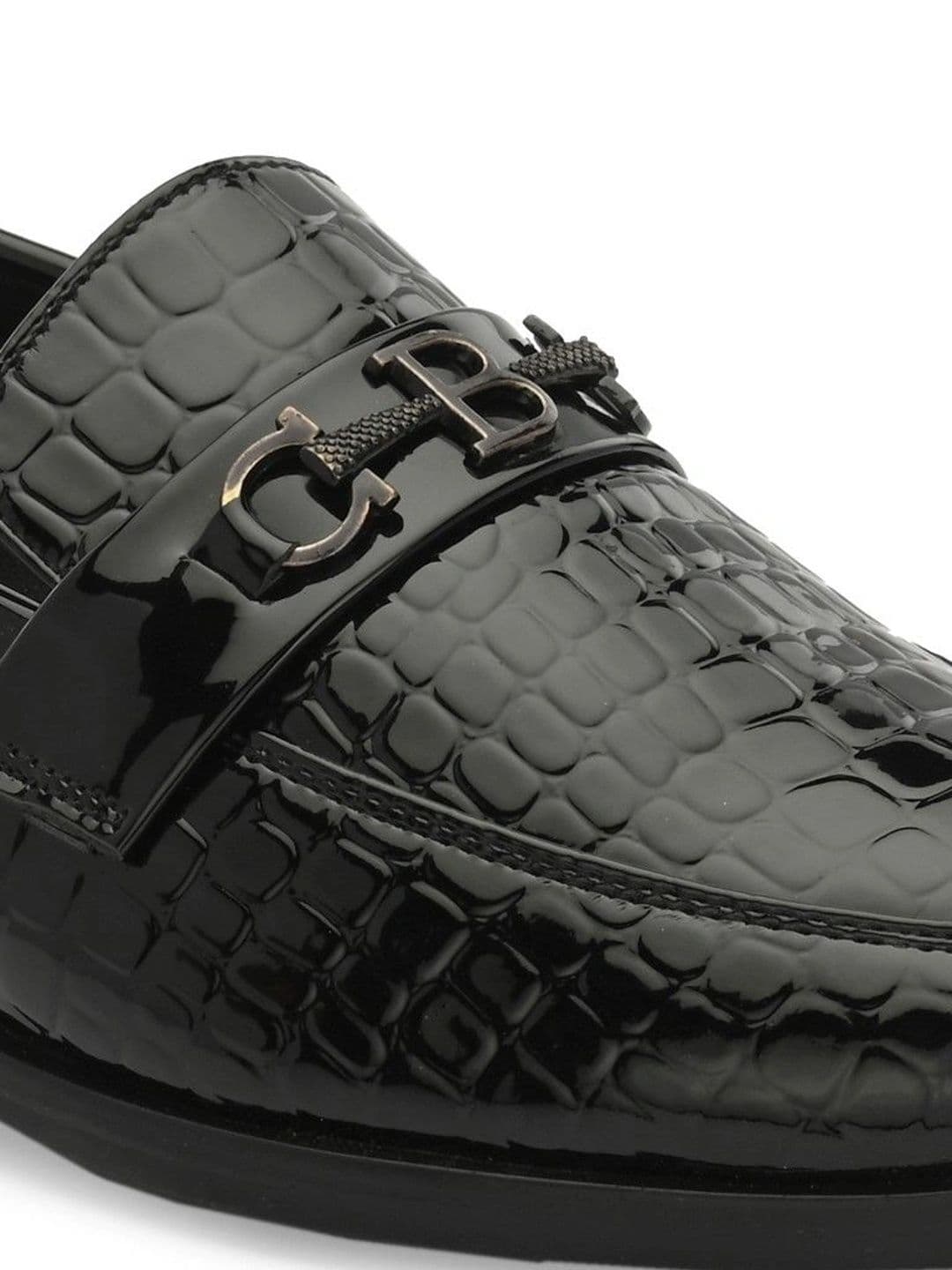 House of Pataudi Men Textured Loafers thumbnail 6