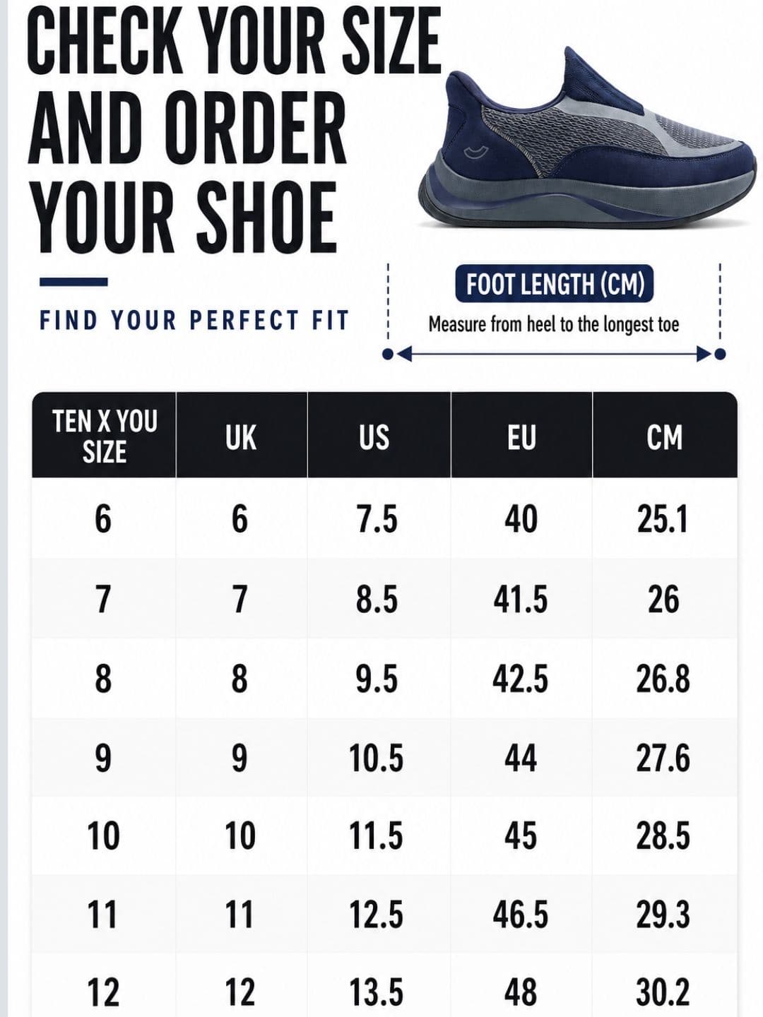 Ten x You Unisex Zenflo Arch Support Walking Slip On Shoes thumbnail 7