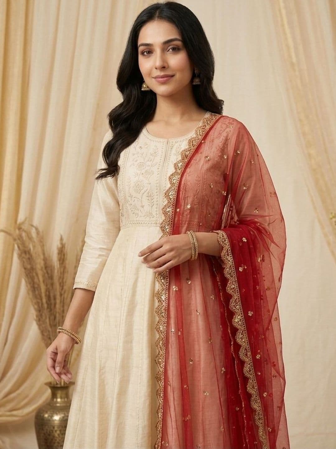 Navti Creations Embroidered Dupatta thumbnail 4