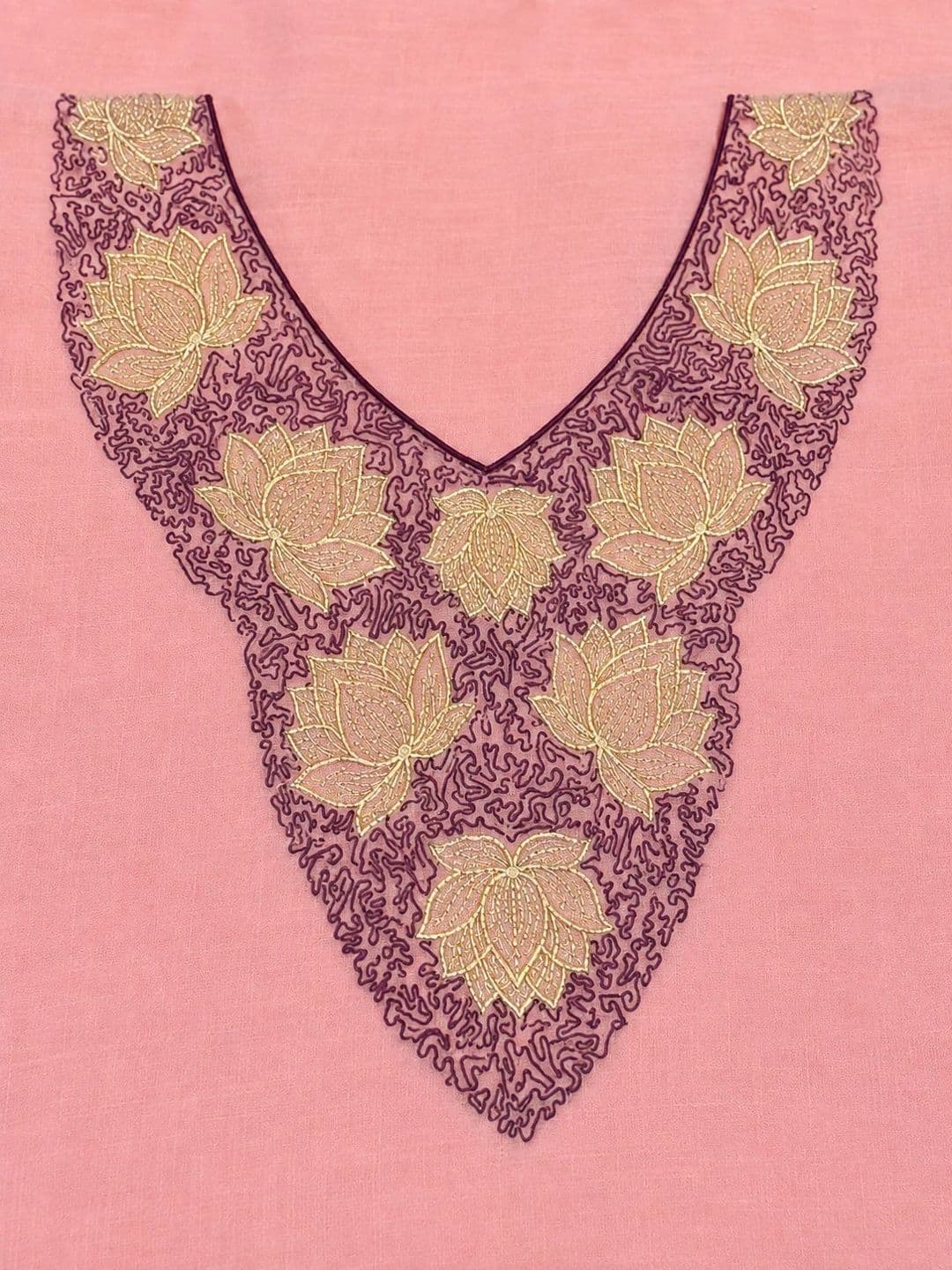 Krishna Tanna Embroidered Silk Crepe Unstitched Dress Material thumbnail 5
