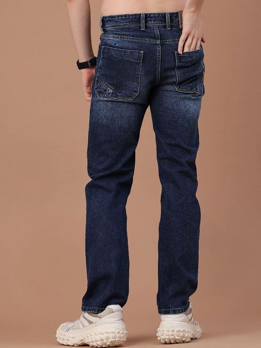 V-Mart Men Regular Fit Mid-Rise Low Distress Jeans thumbnail 2