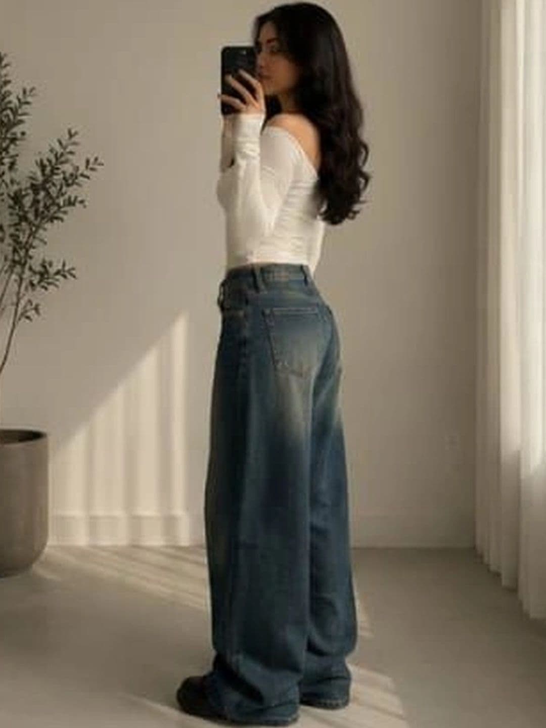 CORSICA Women High-Rise Low Distress Light Fade Acid Wash Jeans thumbnail 6