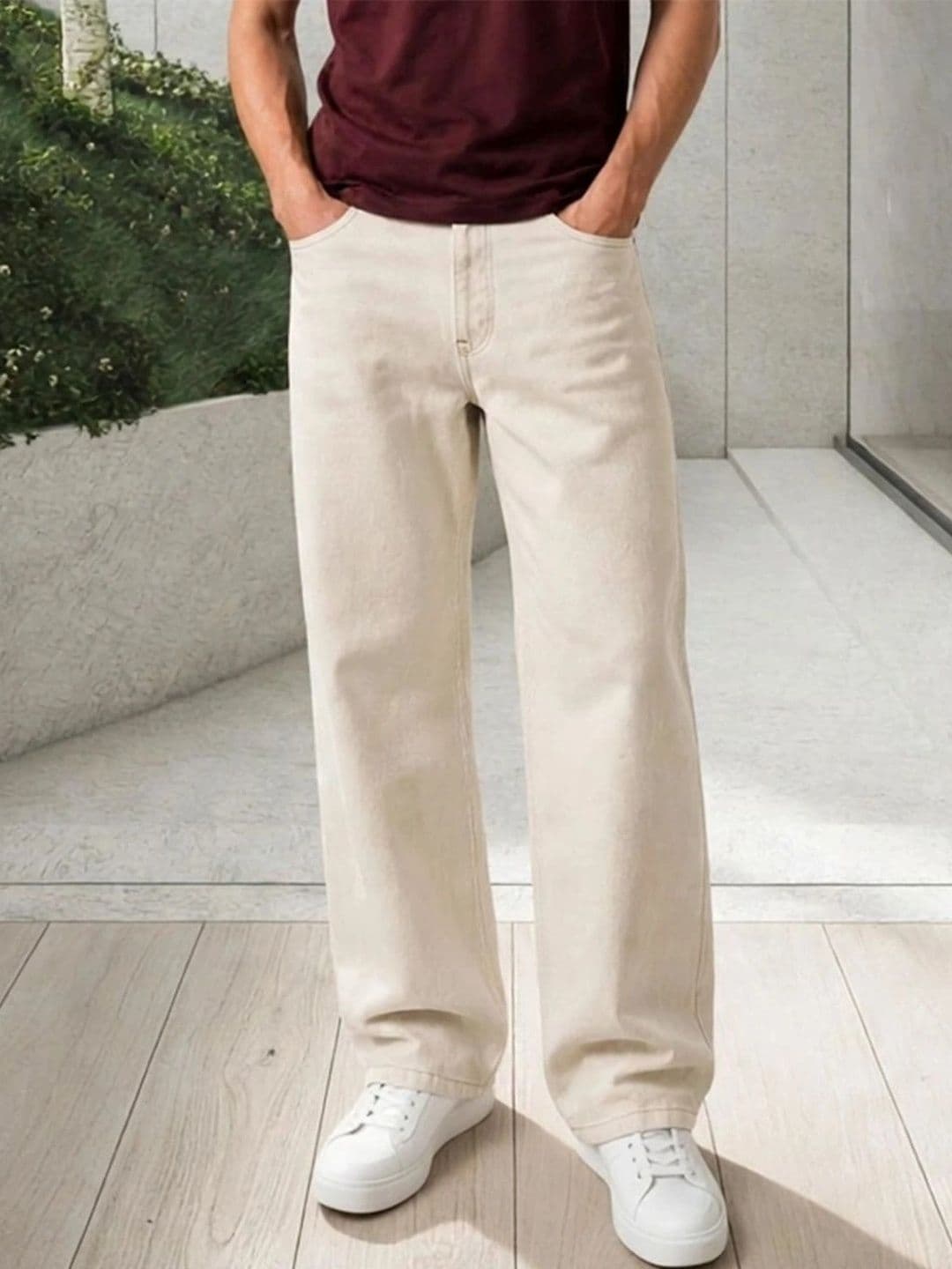 LINARIA Men Classic Regular Fit Mid-Rise Stretchable Jeans - view 1