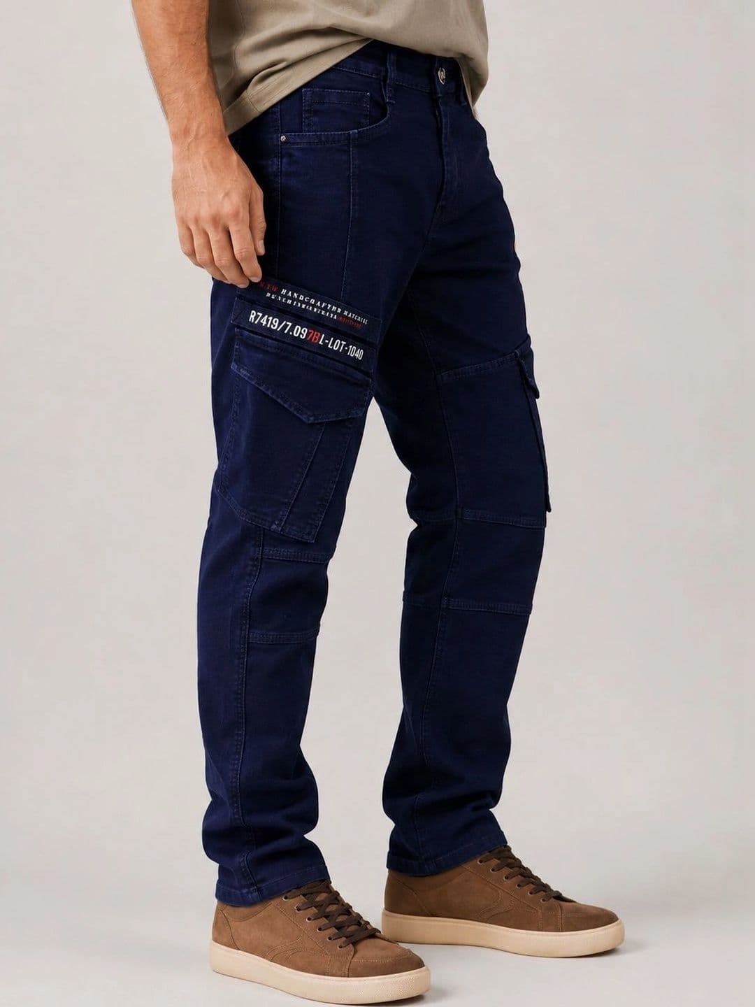 GEX Men Jean Regular Fit Mid-Rise Coated Stretchable Jeans thumbnail 6
