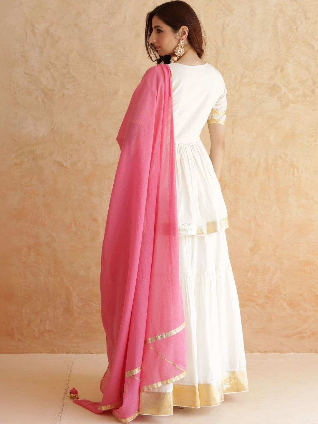 P R LABEL Embellished Ready to Wear Lehenga & Blouse With Dupatta thumbnail 5