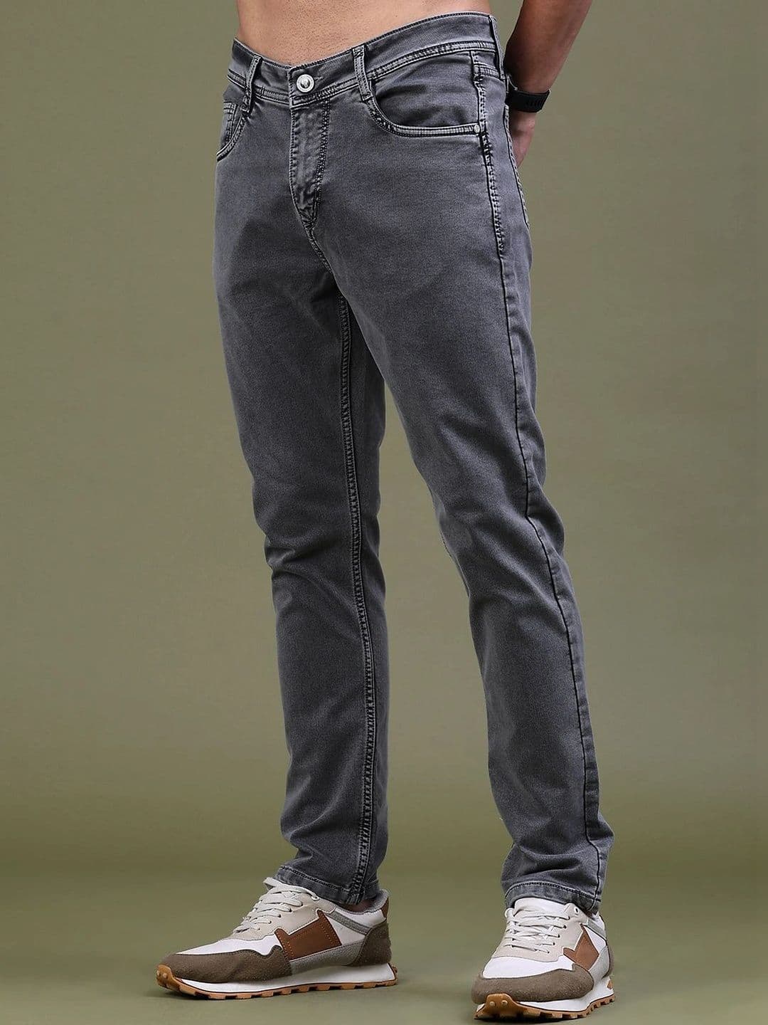 V-Mart Men Regular Fit Mid-Rise Jeans thumbnail 2