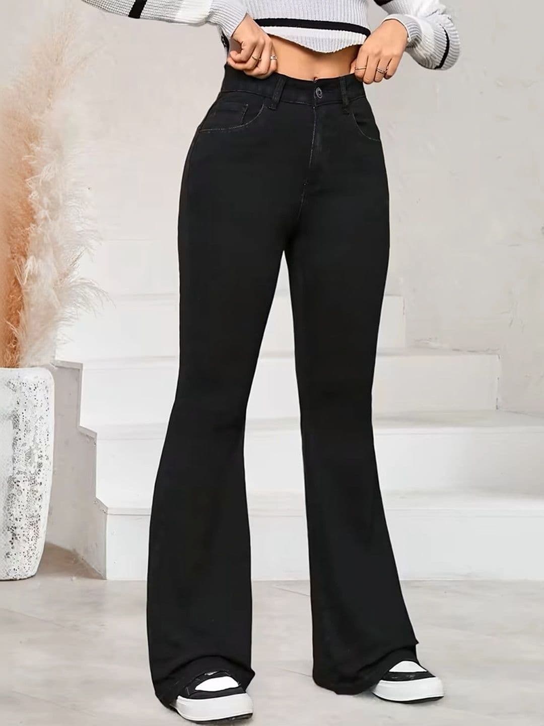 ADBUCKS Women Bootcut High-Rise Stretchable Jeans - view 1