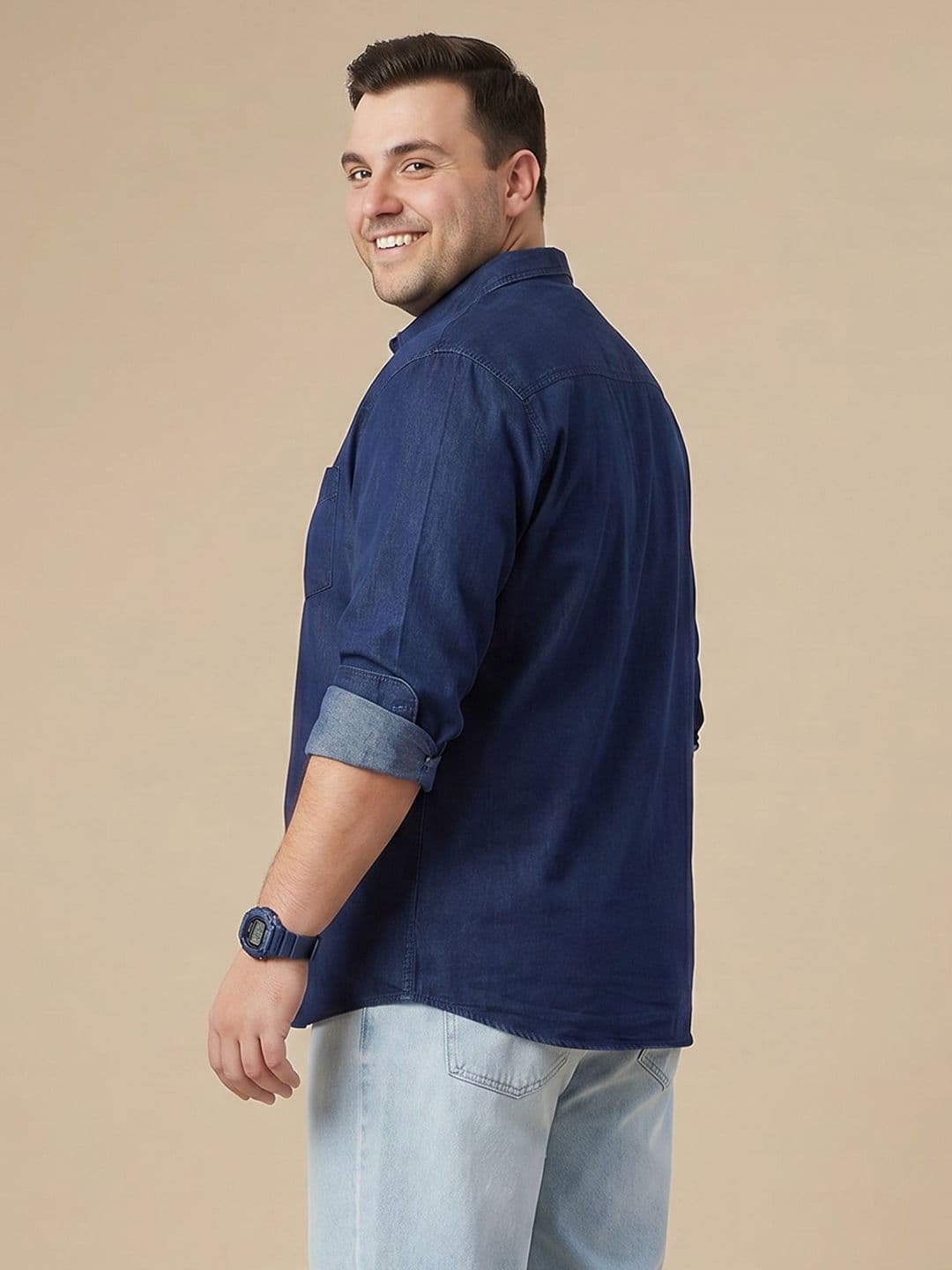 Sztori Plus Size Pure Cotton Casual Shirt thumbnail 5
