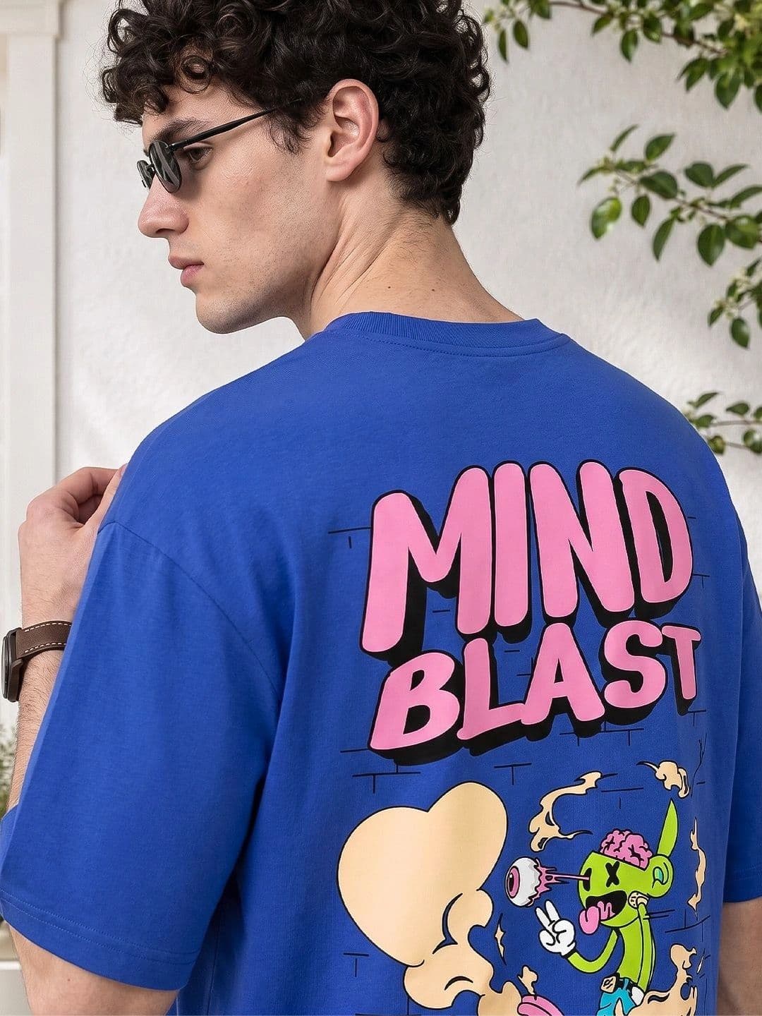VEIRDO Men Printed Pure Cotton T-shirt thumbnail 2