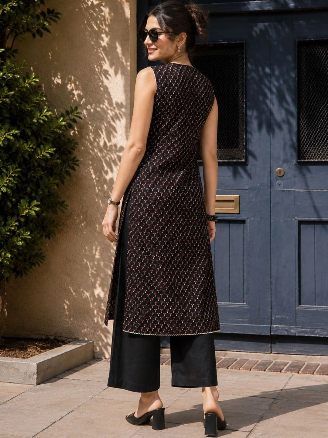 Saanjh Women Ethnic Motifs Printed Kurta thumbnail 5