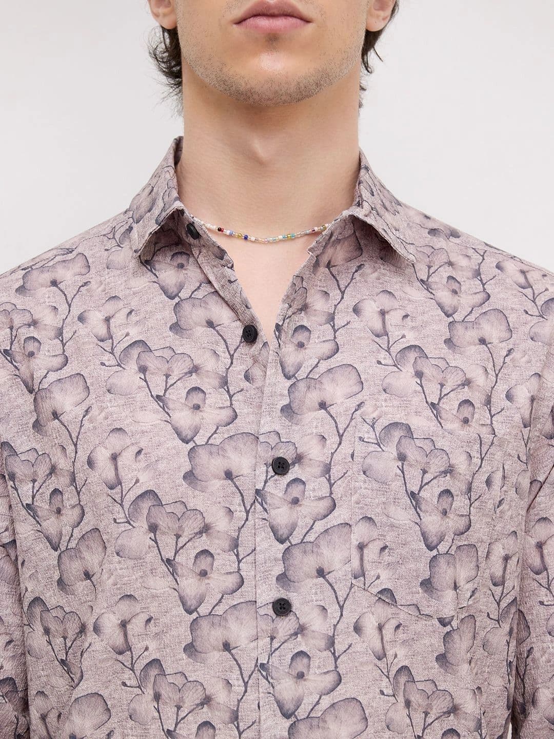 VASTRADO Men Classic Slim Fit Floral Printed Casual Shirt thumbnail 7