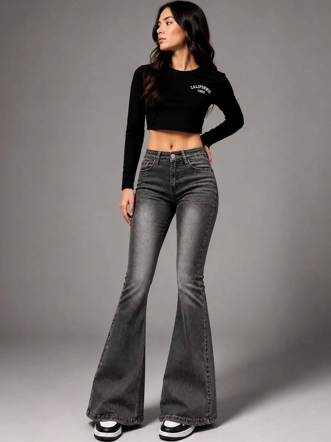 ADBUCKS Women Bootcut High-Rise Stretchable Jeans thumbnail 3