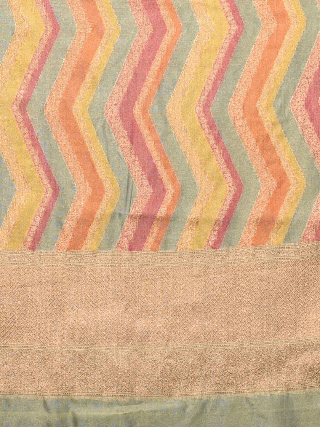 Sangria Woven Design Zari Silk Blend Designer Kanjeevaram Saree thumbnail 7