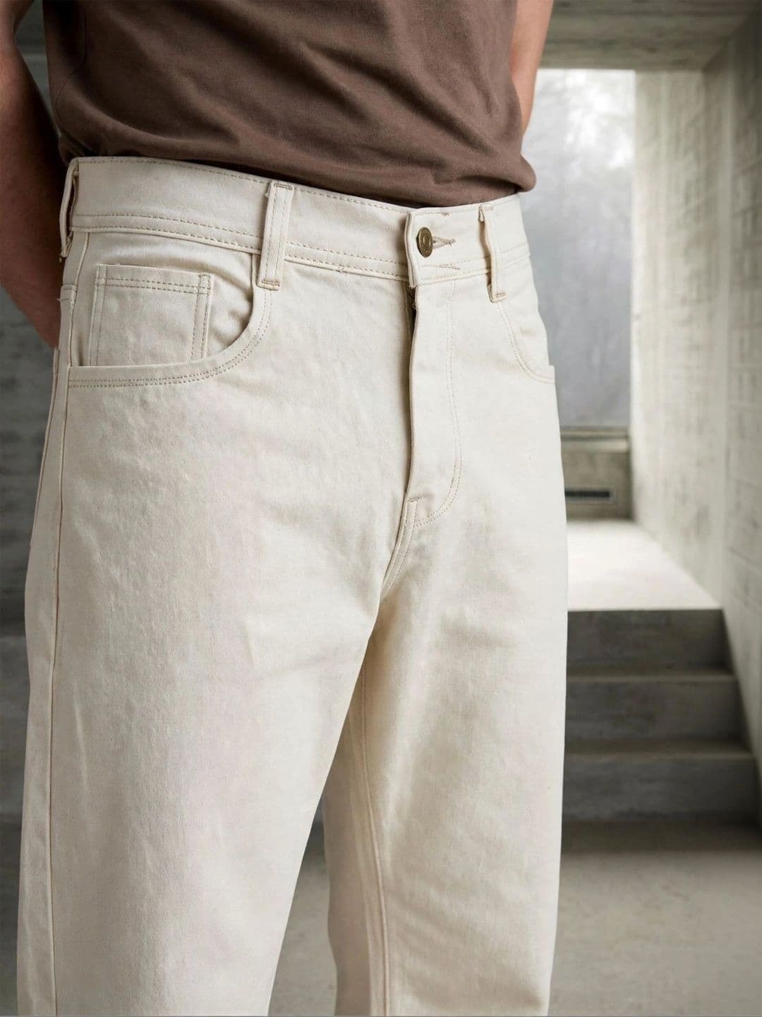 Metronaut Men Classic Regular Fit Mid-Rise Stretchable Jeans thumbnail 2