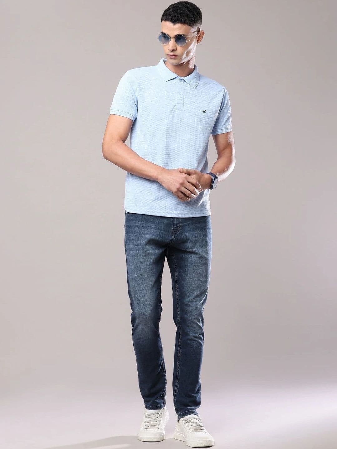 V-Mart Men Regular Fit Mid-Rise Low Distress Jeans thumbnail 6