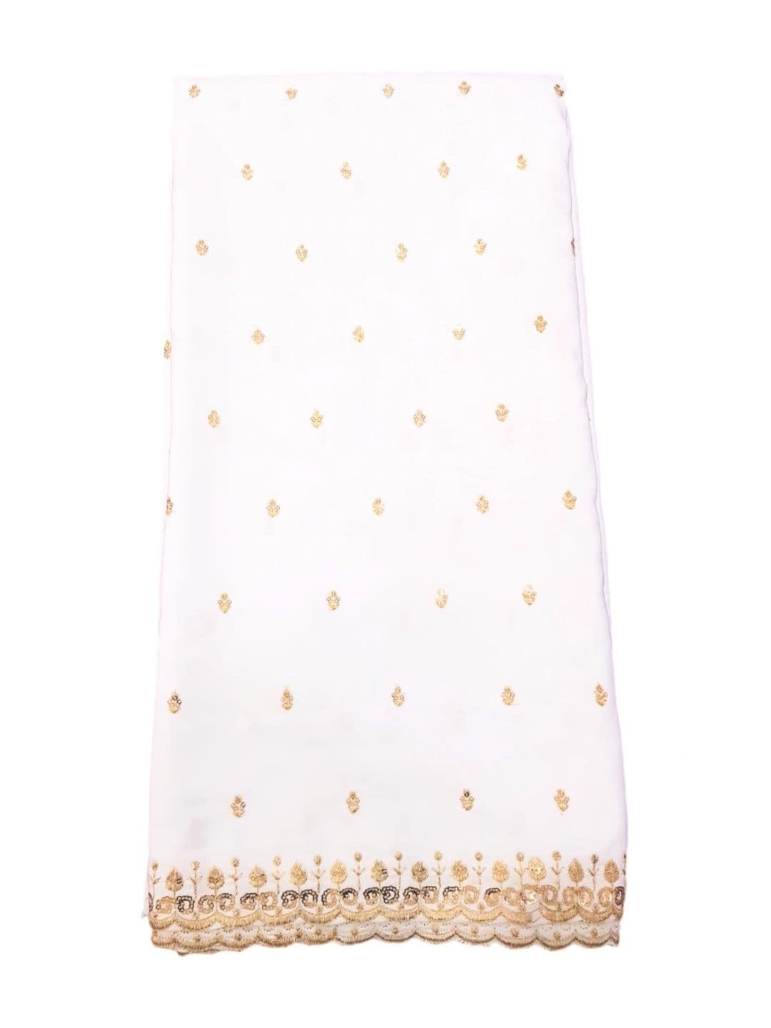 SEG Embroidered Satin Unstitched Dress Material thumbnail 2