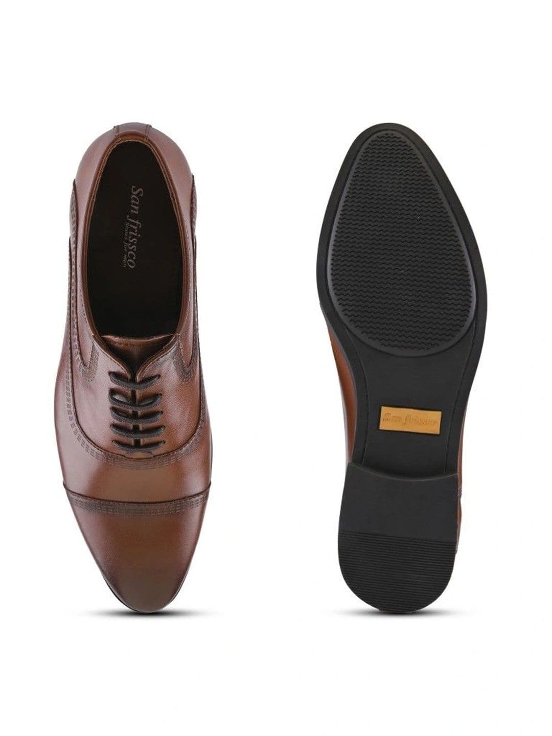 San Frissco Men Pointed Toe Lace-Ups Formal Oxfords Shoes thumbnail 6