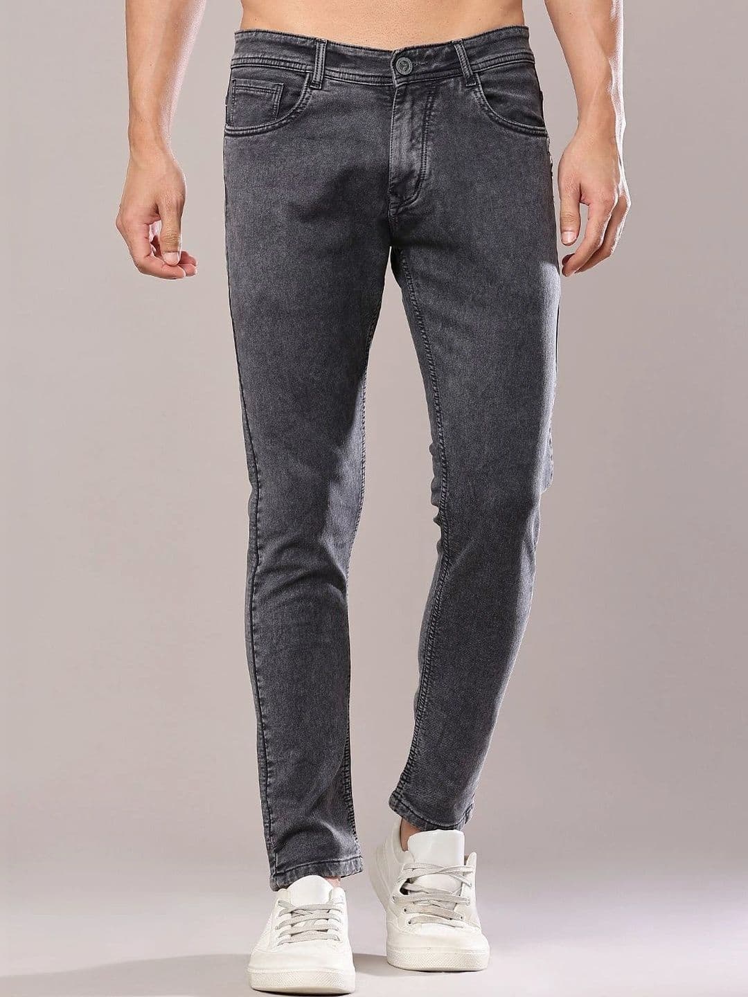V-Mart Men Regular Fit Mid-Rise Jeans - view 1