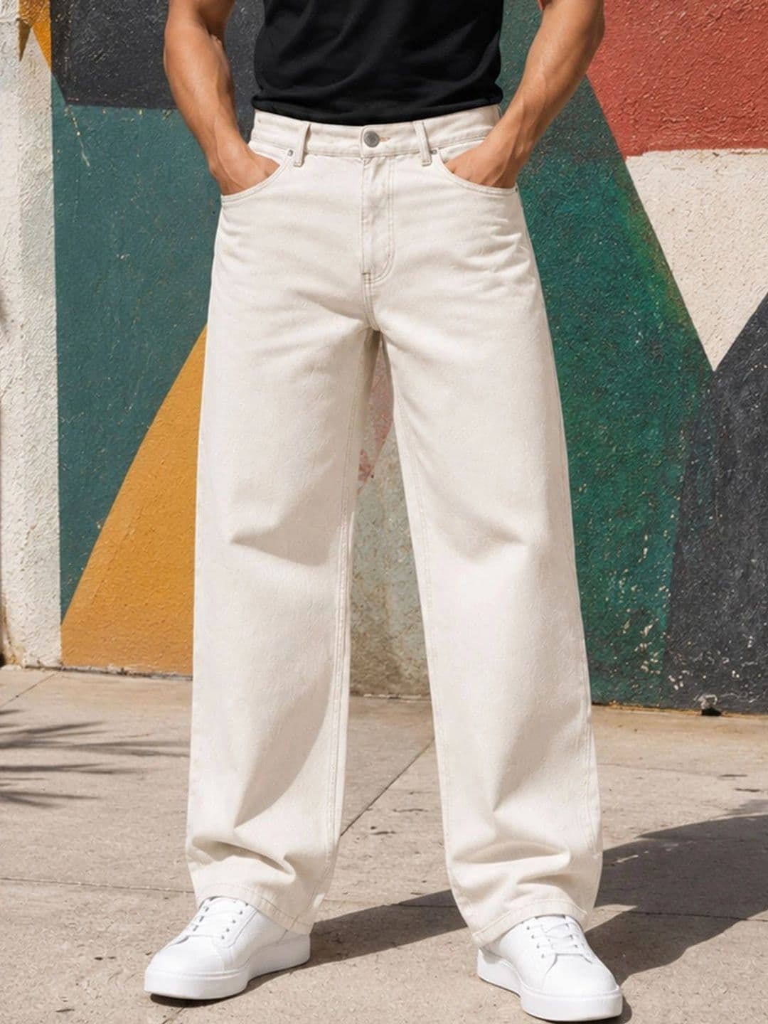 Metronaut Men Classic Regular Fit Mid-Rise Stretchable Jeans - view 1