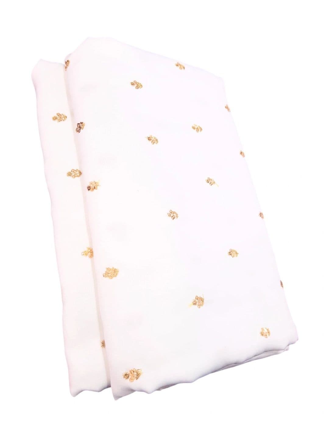 SEG Embroidered Satin Unstitched Dress Material thumbnail 6