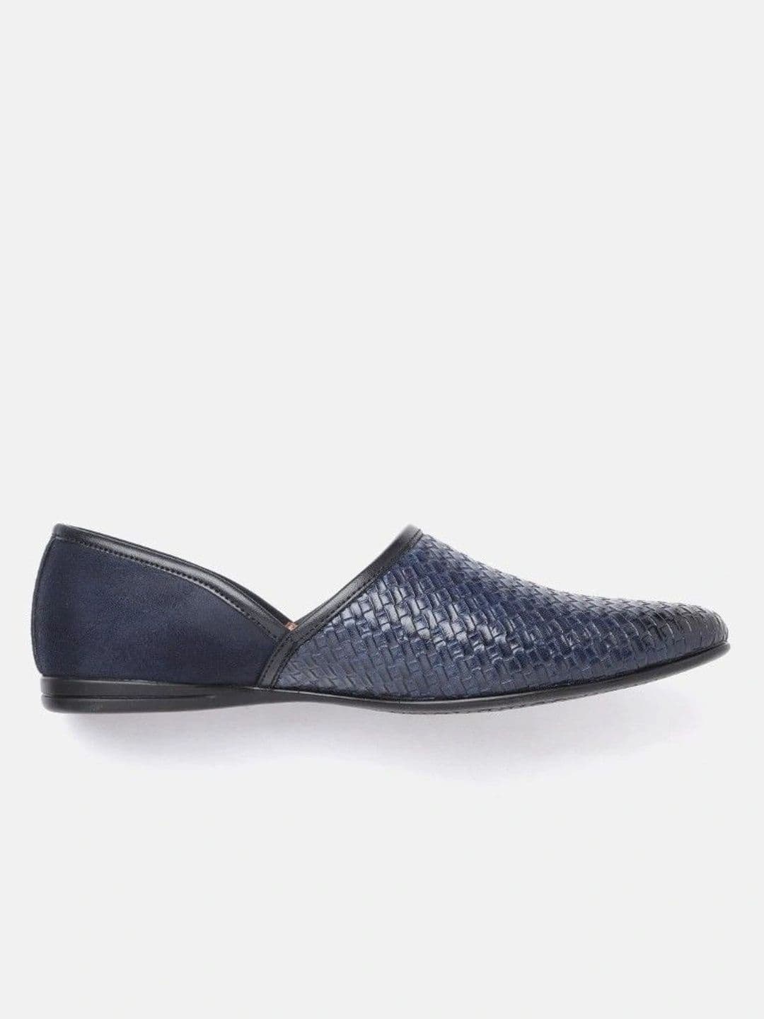 House of Pataudi Men Woven Design Loafers thumbnail 6
