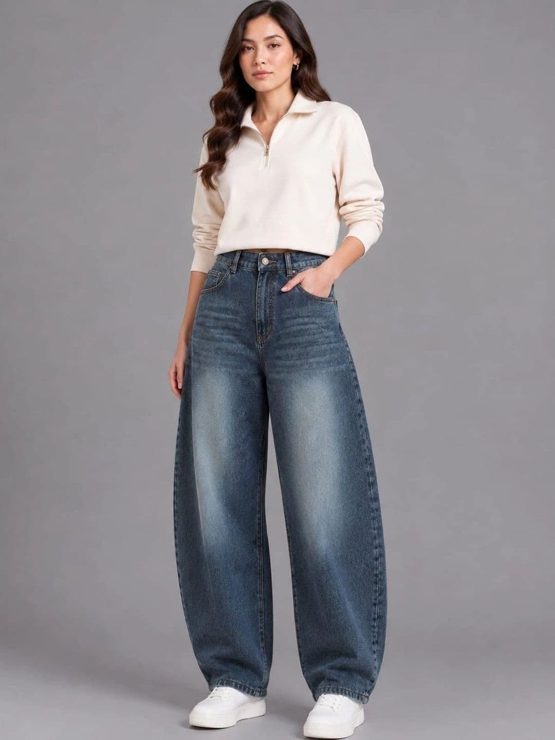 Mast & Harbour Women Comfort High-Rise Heavy Fade Jeans - view 1
