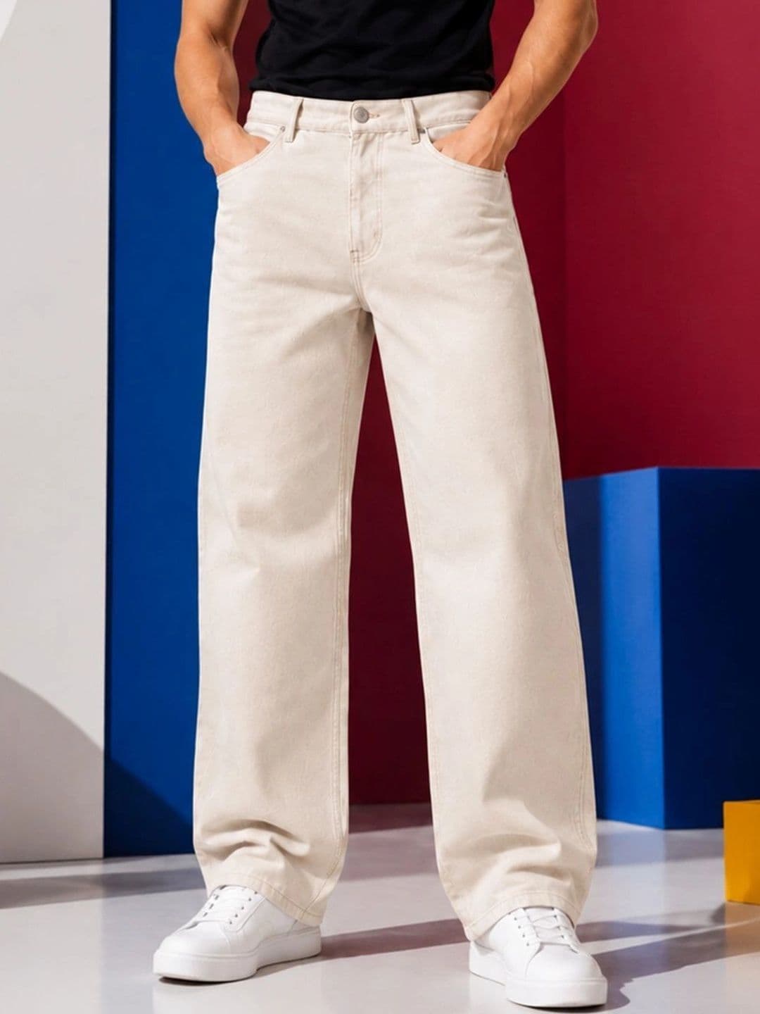 Encrypt Men Classic Regular Fit Mid-Rise Stretchable Jeans - view 1