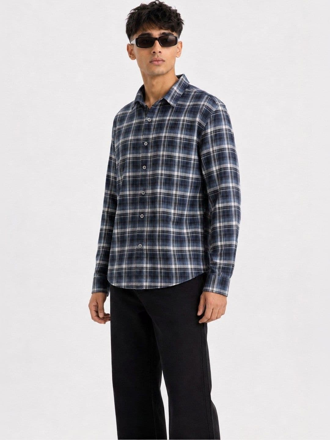 Yarndaze Men Tartan Checks Checked Casual Shirt - view 1