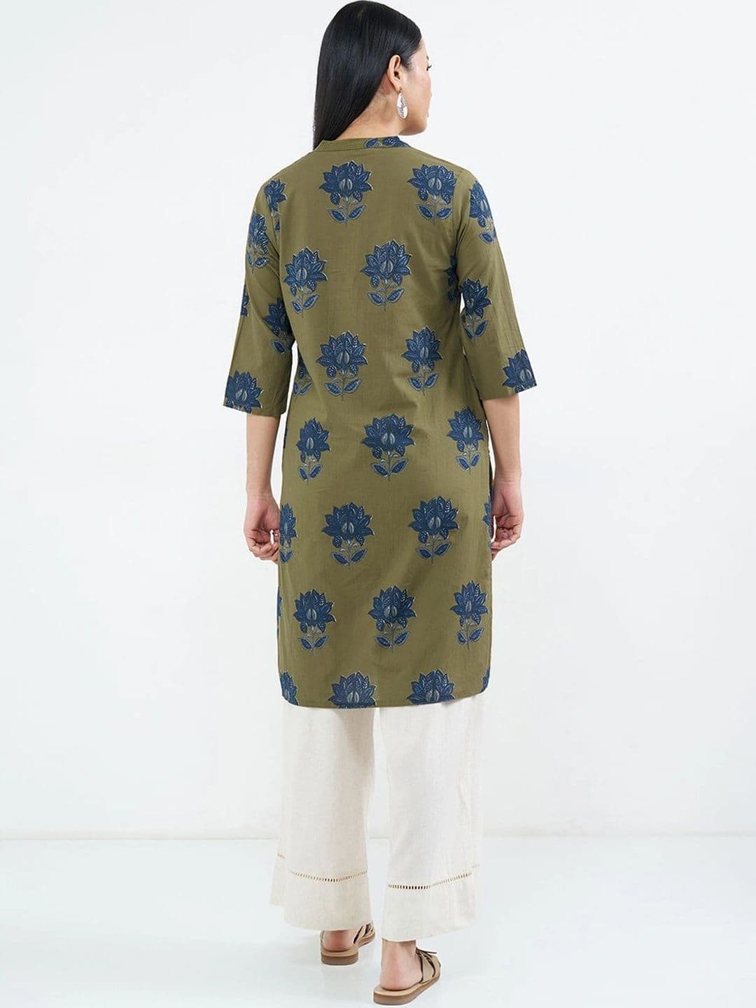 RANGMANCH BY PANTALOONS Women Floral Printed Indie Florals Kurta thumbnail 2