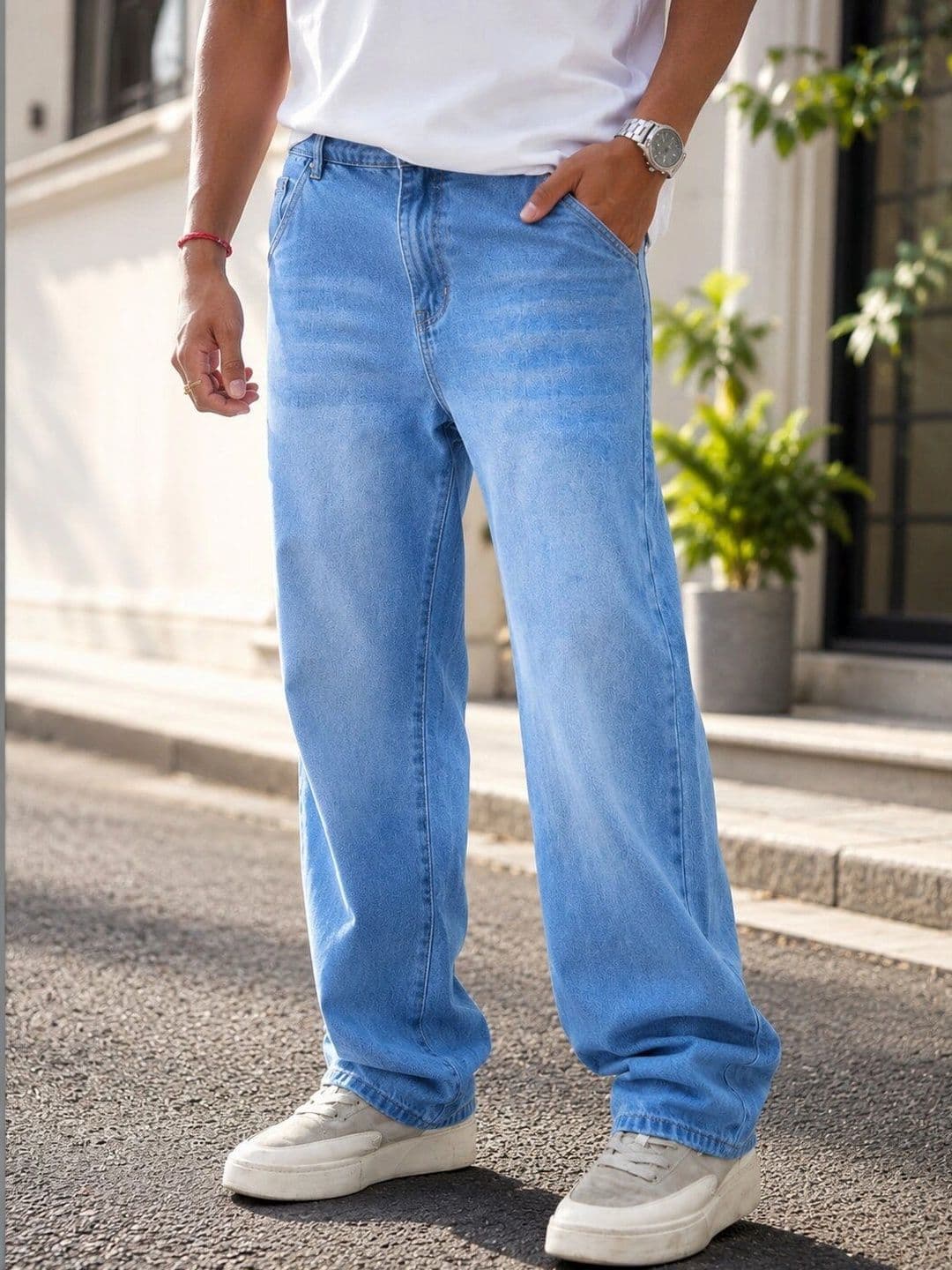 R.Code by The Roadster Life Co. Men Relaxed Fit Mid-Rise Jeans - view 1