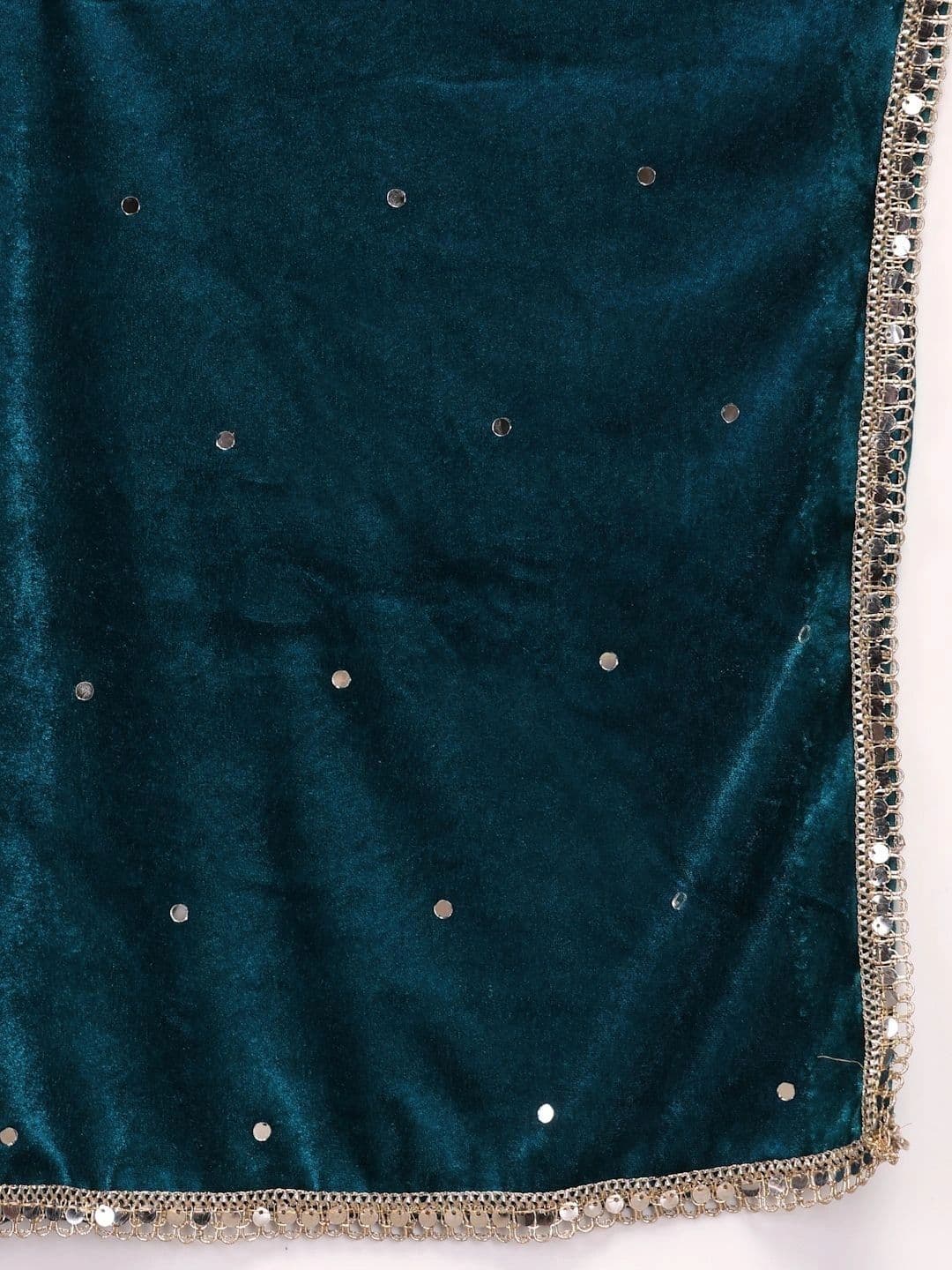 Clora Creation Velvet Dupatta with Mirror Work thumbnail 4