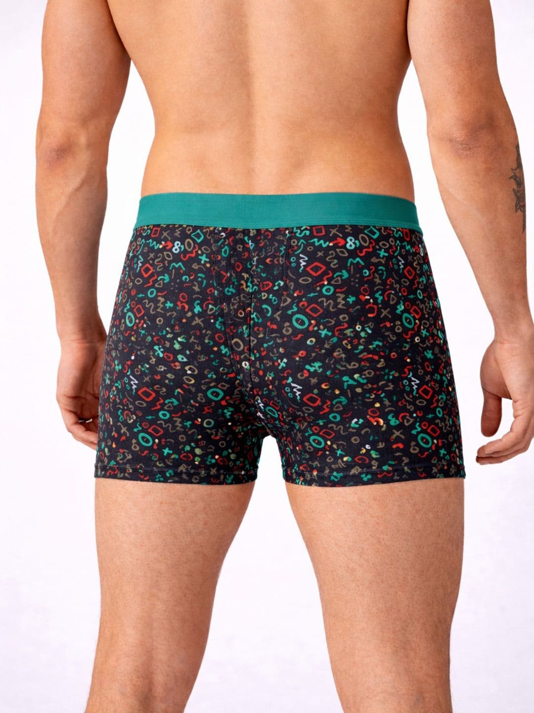 HRX by Hrithik Roshan Pack of 4 Cotton Blend Assorted Printed Trunks thumbnail 4