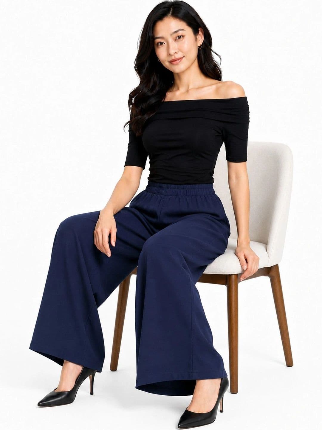 Threadbloom Women Knitted Palazzos thumbnail 3