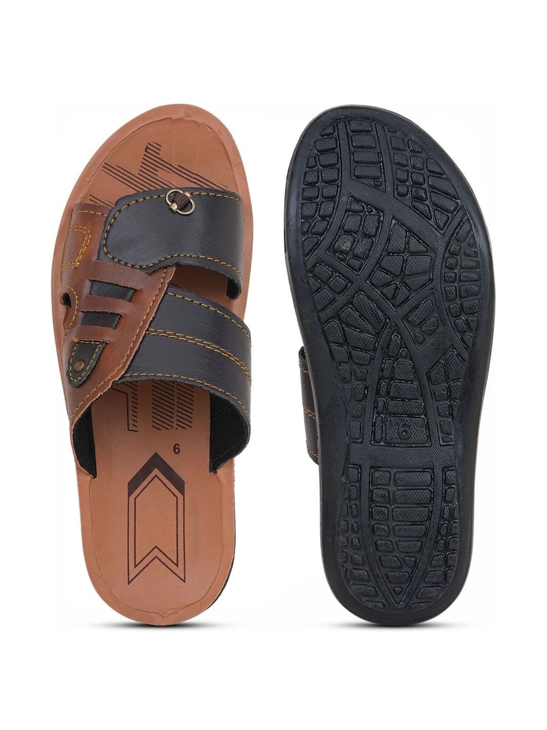 Pampy Angel Men Colourblocked Flip Flops thumbnail 4