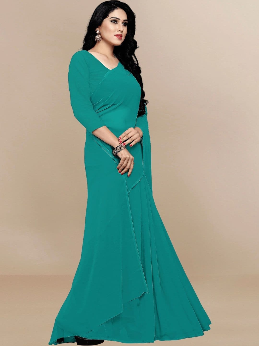 Sangria Pure Georgette Designer Saree thumbnail 4